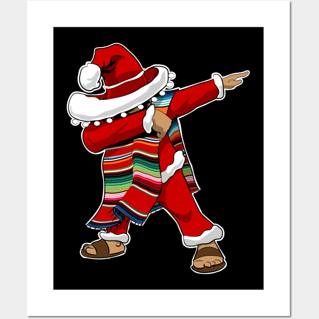 Dabbing Feliz Navidad Wall Art by Styleuniversal